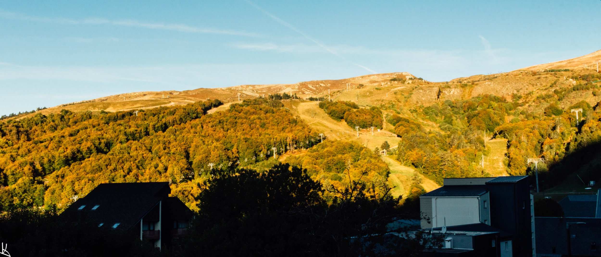 Depuis l'hôtel, vue vers le col du Couhay